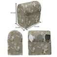 thumbnail image 4 of Dragonfly Stand Mixer Cover, Floral Composition Illustration of Jasmine Flowers in Spring, Kitchen Appliance Organizer Bag Cover with Pockets, 5 Quarts, Warm Taupe and Olive Green, by Ambesonne, 4 of 4