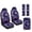 Horse Galaxy, variant on Xoenoiee Beach Dolphin Hibiscus Leaves Seashell Heart Print Car Accessories Set of 5, PU Leather Car Seats Cover Protector, Seatbelt Cover, Auto Armrest Cover Protector for Most Vehicle, SUV, Truck