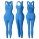 thumbnail image 5 of Body moldeador para mujer, color liso, moldeador de cintura, mono deportivo de fitness con cojín para el pecho., 5 of 5