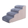 thumbnail image 3 of Escaleras para perros y mascotas de 4 escalones, cubierta desmontable antideslizante, rampa para cama exterior, rampa para mascotas Gris, 3 of 8