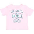 thumbnail image 3 of Inktastic Life's Better on a Bicycle Girls Baby T-Shirt, 3 of 5