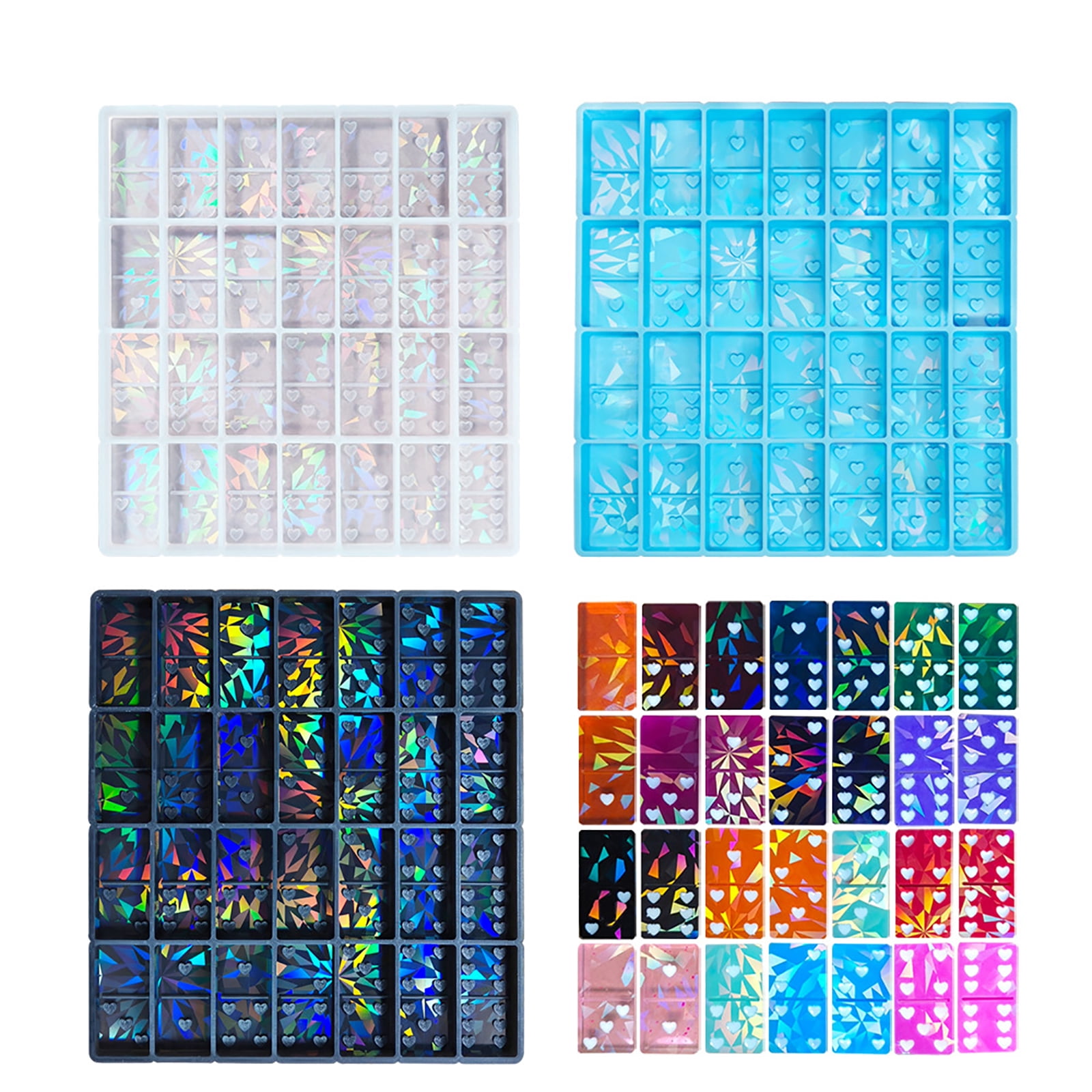 Dominoe Ornament Silicone Mold Epoxy Resin Molds for Crafts Making Jewelry Accessory