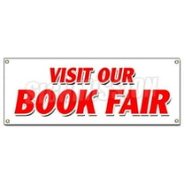 18 x 48 in. Visit Our Book Fair Banner Sign