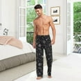 thumbnail image 5 of HPINK-T Meteorite Planets Men's Pajama Pants Super Soft Sleep Lounge Pants Pjs Bottoms with Pockets, 5 of 6