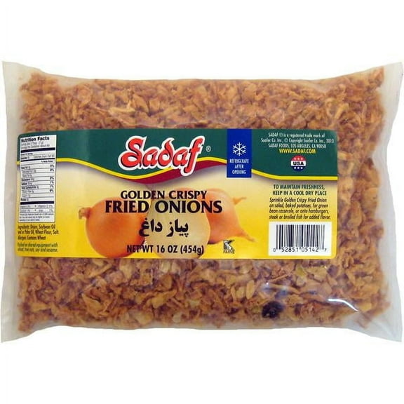 Sadaf Golden Crispy Fried Onions 16 oz.