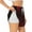 White, variant on Red Gothic Skeleton Throne Printed 2 in 1 Women's Workout Shorts for Athletic Gym Running Shorts with Phone Pockets-