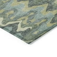 thumbnail image 4 of 10' X 14' Sage And Artichoke Green Abstract Washable Indoor Outdoor Area Rug, 4 of 5