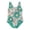 #86Blue, variant on Floral Print Sleeveless One Piece Bathing Suit Toddler Girl U Neck Sleeveless Casual Romper Swimsuit