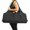 thumbnail image 2 of Yogiii Large Yoga Mat Bag | The Original YogiiiTotePRO | Large Yoga Mat Tote Sling Carrier with Side Pocket | Fits Most Size Mats (Obsidian Black), 2 of 4