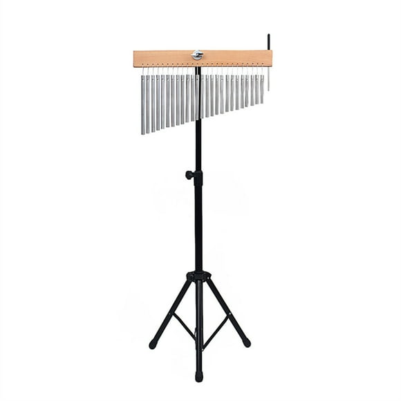 25-Tone Adult Chime With Tripod Instrument 25-Tone Wind Stand Percussion Instrument Bar Chimes Child Enjoying Table Classroom Office Home Decorations