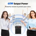 thumbnail image 2 of Amplificador de voz ZOWEETEK S4PLUS 60 W Bluetooth Dual Micrófonos, 2 of 9
