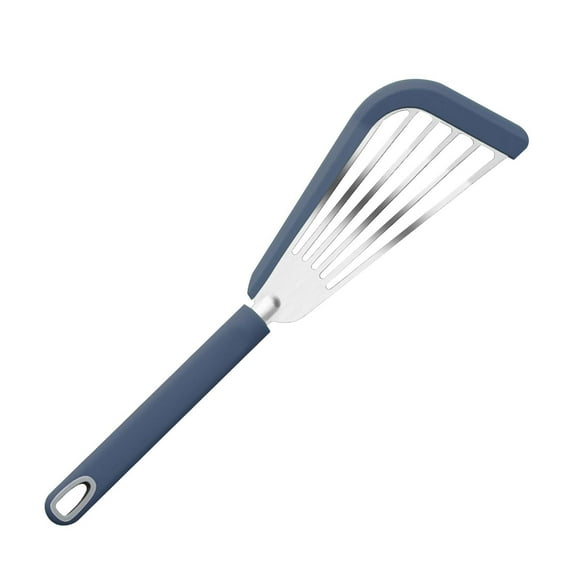 IMossad 13.15" Fish Spatula Stainless Steel with Silicone Handle, Flexible Slotted Egg Spatula with Thin Blade for Easier Cooking Flipping Frying Grilling Egg Fish Meat or more
