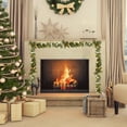 thumbnail image 4 of Christmas Rattan, Artificial Christmas Decorations, Winter Mantel Table Staircase Porch Decor, Green PVC Rattan Garland 2.2m Long for Indoor Outdoor Holiday Decor, 4 of 6