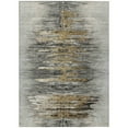 thumbnail image 2 of HomeRoots 587651 5 x 8 ft. Abstract Washable Indoor & Outdoor Rectangle Area Rug, Gray, Charcoal & Silver, 2 of 5