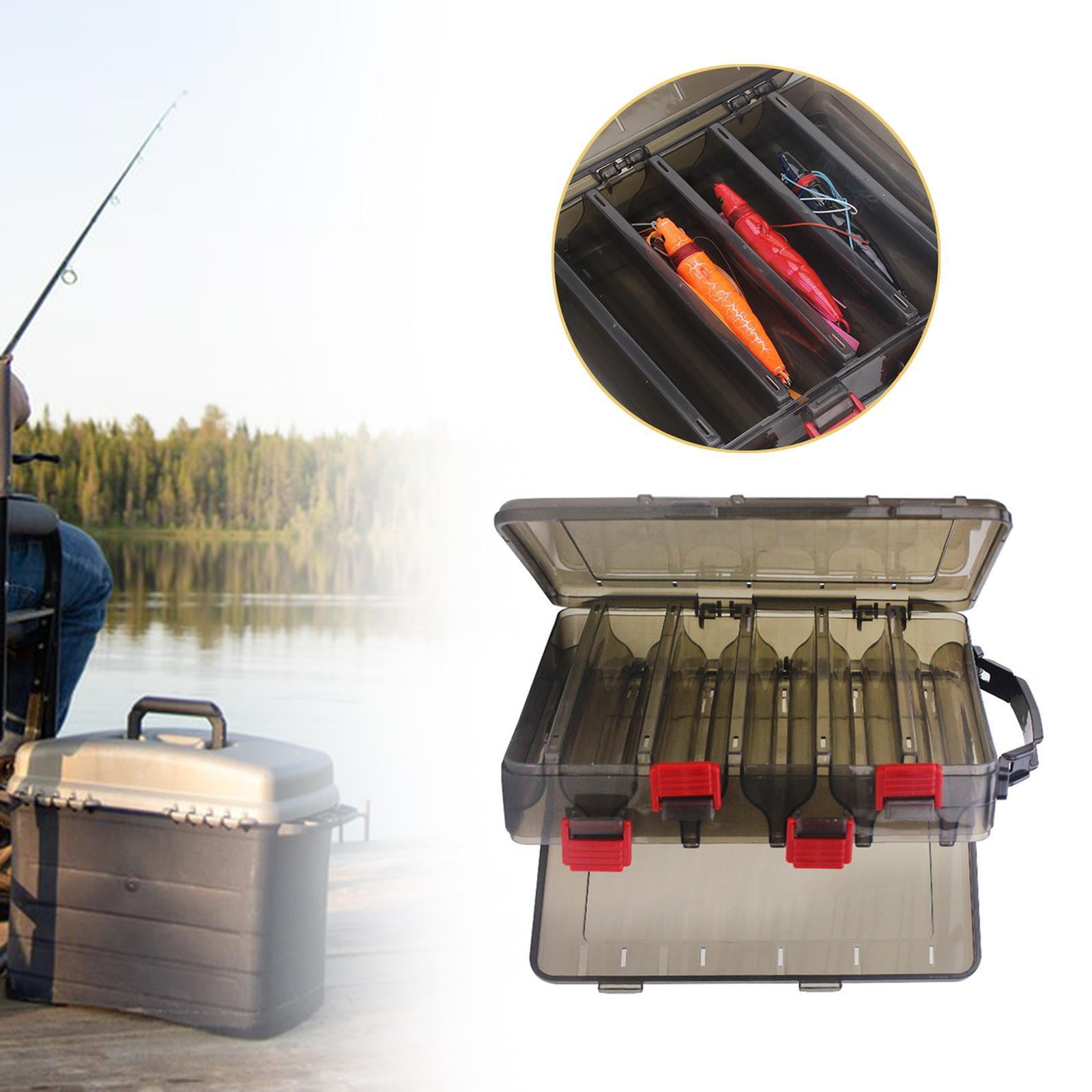 Colaxi Fishing Tackle Box Fishing Accessories Hooks Storage Case Portable Waterproof Container Box 10 Slot