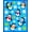Blue, Pattern 4, variant on ODIKA 4'x6' Machine Washable Non-Slip Area Rug, Festive Arctic Wildlife Latch Hook Pillow Kit Cross Stitch Project High Traffic Rug, Blue, 618667