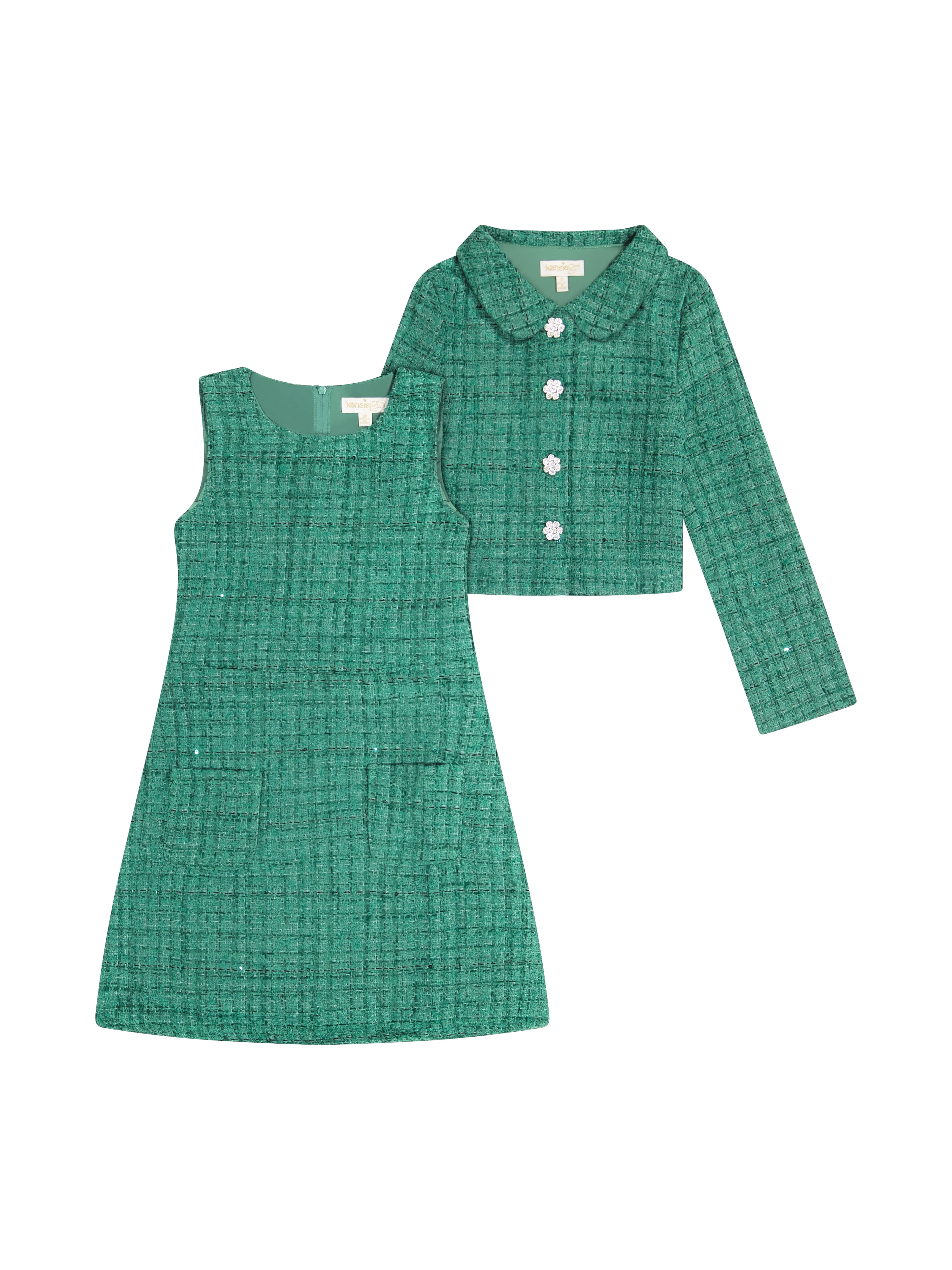 Kensie Girl Dress and Coat Set, Sizes 4-16