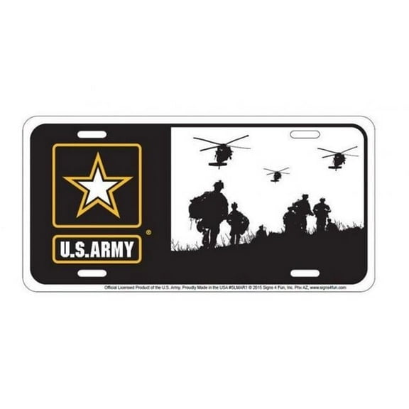 U.S. Army Field Metal License Plate