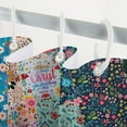 thumbnail image 3 of Boho Patchwork Floral Shower Curtain, Vintage bohemian Colorful Flowers Inspirational Quotes Shower Curtain, Retro Funky Wildflower Hippie Eclectic Pattern Shower Curtain Fabric Waterproof 72"x72", 3 of 6