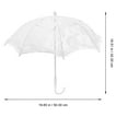 thumbnail image 2 of Miangastore Lace Umbrella Scene Props Lace Parasol Umbrella for Wedding Stage Performance Photography, 2 of 9
