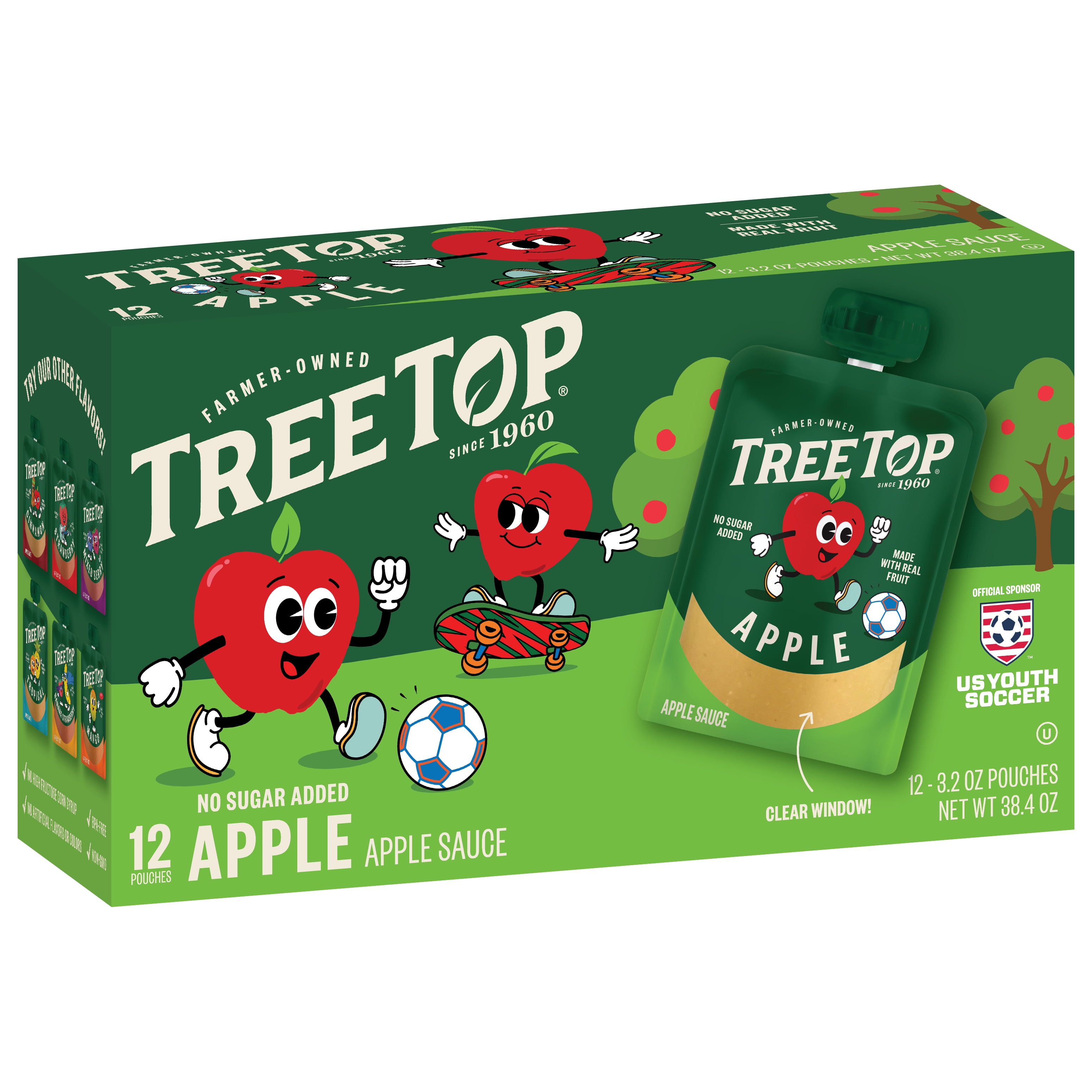 Tree Top Sugar-Free Applesauce Pouch, Perfect On-The-Go