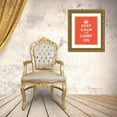 thumbnail image 3 of The British Ministry of Information 26x32 Gold Ornate Wood Framed with Double Matting Museum Art Print Titled - Keep Calm and Carry On - Tangerine, 3 of 4