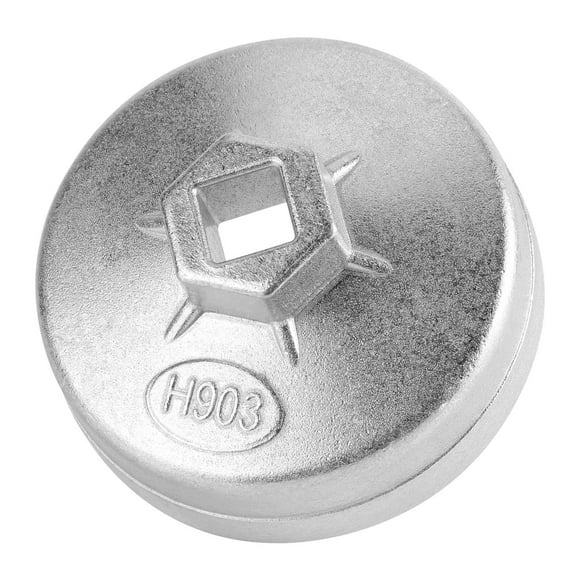 yingyy Clé en Métal Outil Auto Douille de Transmission Couleur Argent Filtre à Huile Capuchons Professionnels Universels Outils Lisses Accessoires de Voiture à Main Argent 74mm 1Ensemble