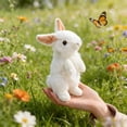 thumbnail image 2 of HWRETIE Easter Bunny Plush Tools Realistic Stuffed Decoration, 2 of 7