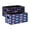 Blue Purple Butterflies Blue And Purple Argyle, variant on Felt Storage Bins 2-Pack Foldable Space-Saving Organizer For Home Office Peach Color Hearts Pastel Colors Hearts