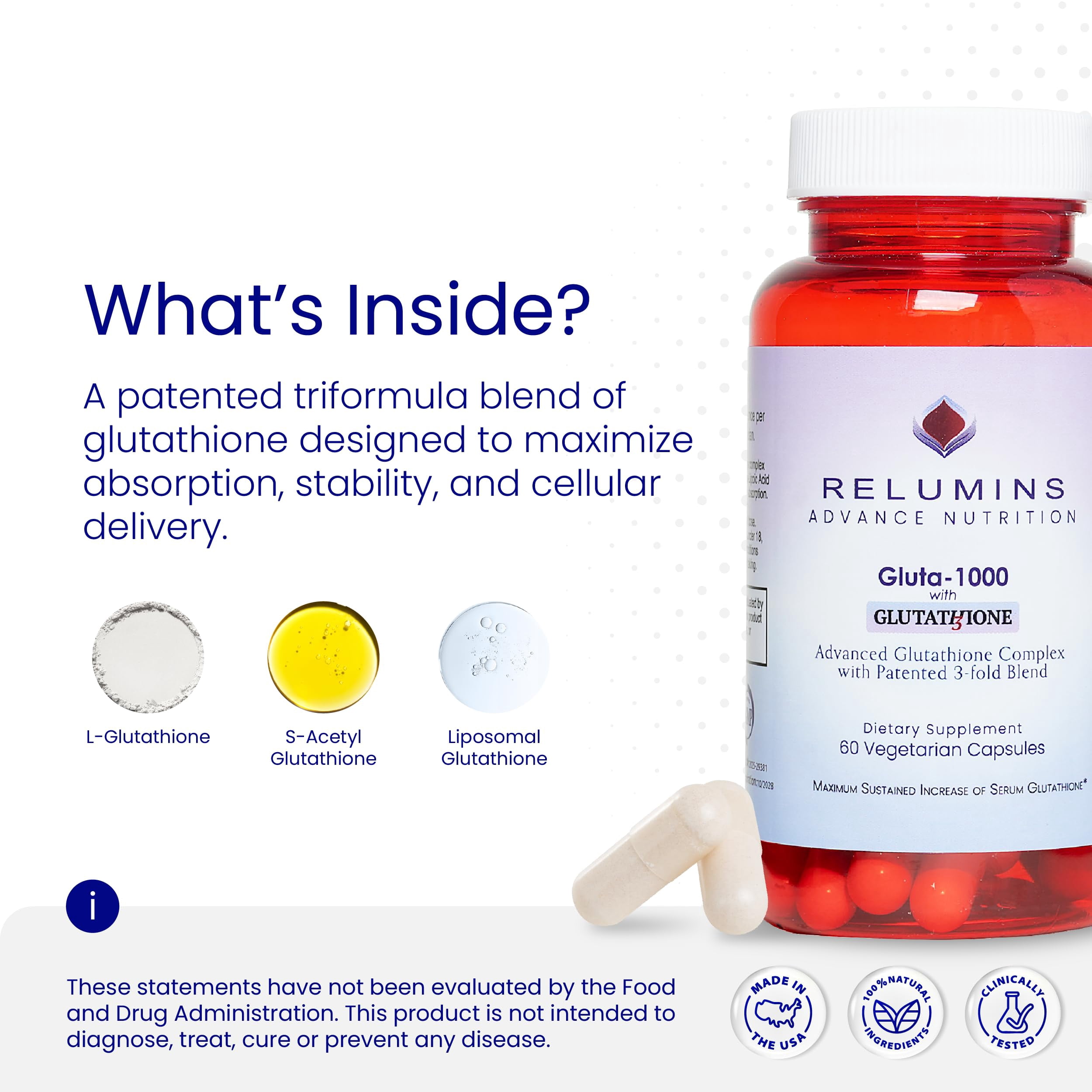 relumins l glutathione Sabvita Glow 2 in 1 L-Glutathione 500mg + Vitamin C 1000mg- 20 Efferve –  Get Glow Store main image 1