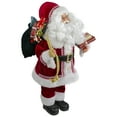 thumbnail image 4 of Northlight 18-Inch Standing Curly Beard Santa Christmas Figure with Presents, 4 of 5