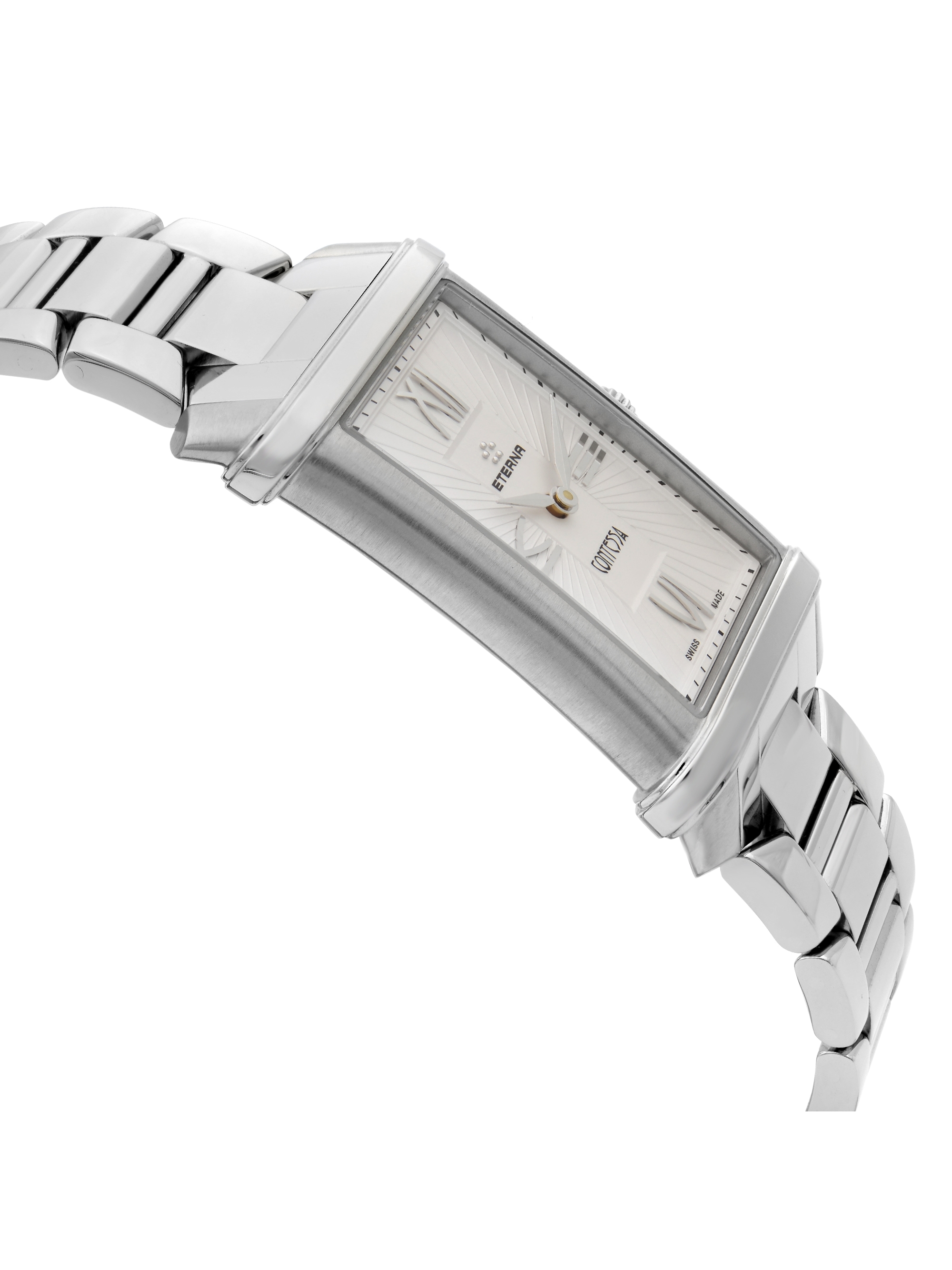 Eterna Eterna Contessa Stainless Steel Silver Dial Quartz Ladies Watch 2410 41 65 0264 Walmart Com Walmart Com