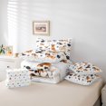 thumbnail image 6 of Homewish Cute Pet Dog 7pcs Queen Bedding,Kawaii Animal Bedding Comforter Set Queen,White,Polkadot Reversible, 6 of 8