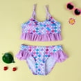 thumbnail image 2 of Rhuody 12-24 Months Girl Swimsuit Two Pcs Swimwear Sleeveless Cartoon Prints Bikini Floral Print Bathing Suit Swimwear Fashion Beach Wear, 2 of 7