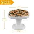 thumbnail image 3 of 4 Pieces Set Drawer Pulls Handle Square Wardrobe Cabinet Knobs with Stainless Steel Screws Furniture Kitchen Decor, 3 of 5
