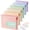 Pastel, variant on Plastic Extra Capacity Hanging File Folders, 2" Expanding Pocket, Heavy Duty for Filing Cabinet, Insertable 1/5-Cut Tabs, Letter Size - 12 Pack