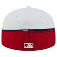 thumbnail image 4 of Men's New Era  Red/White Washington Nationals Paint Stroke 59FIFTY-Fitted Hat, 4 of 5