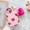 Rose Heart, variant on Allytech iPhone 15 Pro Max Case 6.7-inch, Cute Girly Soft Warm Faux Fur with Heart Ball Protective Shockproof Case for Girls Women Cover for Apple iPhone 15 Pro Max - Pink