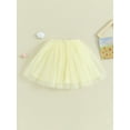 thumbnail image 3 of Baby Girl Tulle Mini Skirt Toddler Solid Color Tutu Dancing Skirt Christmas Party Stage A-Line Skirt, 3 of 9