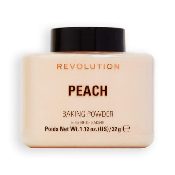 Revolution Beauty Poudre de Maquillage Fixante Libre Couvrance Longue Durée Matifie & Réduit la Brillance Pêche 1.13 Oz