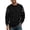 a-29Black6, variant on Mens Crew Neck Long Sleeve Fashion Patchwork TShirt For Casual Daily Wear Weekend Gatherings Streetwear Outings Dark Gray L