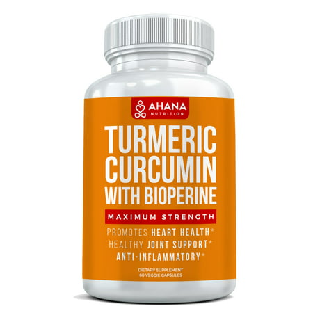 Turmeric Curcumin With Bioperine Capsules - Joint Pain Relief, Anti-Inflammatory & Antoxidant Supplement (All Natural Veggie Capsules)