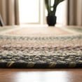 thumbnail image 6 of SAFAVIEH Braided Ellen Bordered Machine Washable Reversible Area Rug, Multi, 8' x 10' Oval, 6 of 14