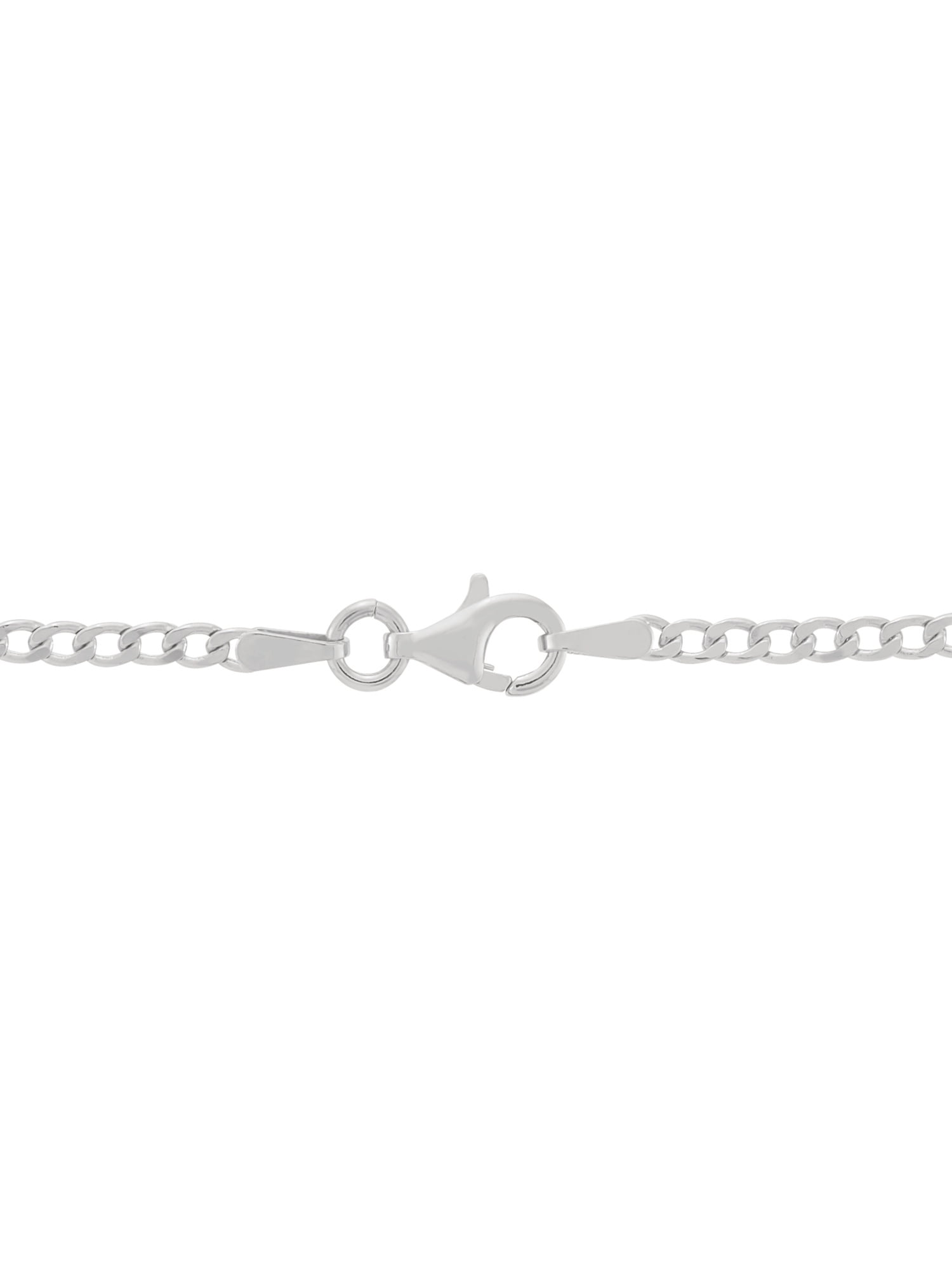 Brilliance Fine Jewelry Mens Cubic Zirconia Cross Pendant in Sterling Silver,22"