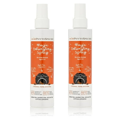 Phyto Miss PhytoSpecific Magic Detangling Spray, 6.7 Oz (Pack of 2) + Schick Slim Twin ST for Sensitive (Best Hairspray For Sensitive Skin)