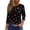 Green,#029, variant on Halloween Shirts for Women Plus Size Horror 3/4 Sleeve Pullover Funny Halloween Ghost Pumpkin Printed T Shirts Spooky Crew Neck Tops Three Quarter Length Blouse,3XL