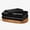 Black, variant on WVG Satin Queen Size Sheet Set Queen Size, Soft Bed Sheets Hair Friendly with Cooling Fitted Sheet and Pillowcases 16 Inch Deep Pocket for Bedroom, Dormitory and Hotel