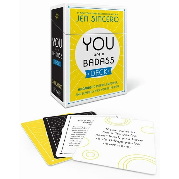 You Are a Badass® Deck: 60 Cards to Inspire, Empower, and Lovingly Kick You in the Rear (Hardcover)