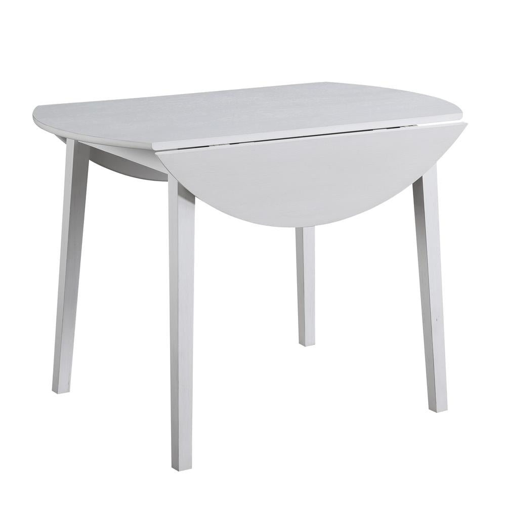 Steve Silver Naples White Wood Drop-leaf Dining Table