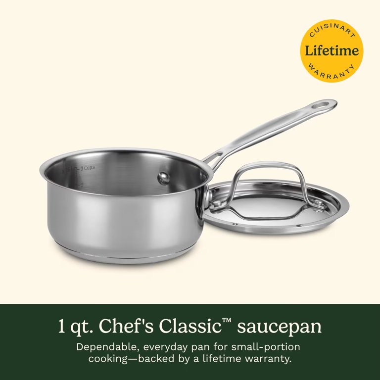 Cuisinart Chef's Classic 1-Quart Stainless Steel Saucepan photo 8